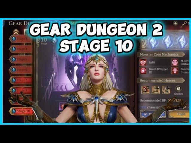 Gear Dungeon 2 Stage 10 | Lyra can do the Hex Job | NO POD | Watcher of Realms.