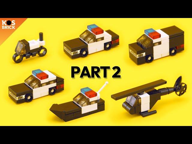 Lego Micro Police Car Mini Vehicles (Tutorial)