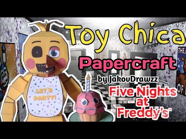 Toy Chica Fnaf 2 Papercraft by JakovDrawzz | Stop Motion Video