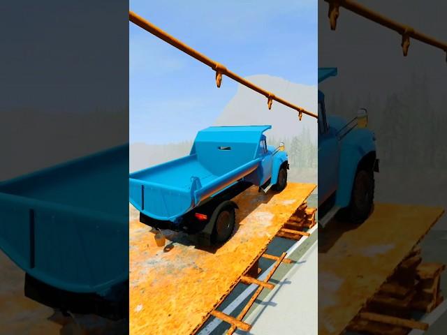 ПЕРЕЛЕТИТ ЛИ ЗИЛ 600 СИЛ ЧЕРЕЗ СЛОМАННЫЙ МОСТ в BeamNG Drive