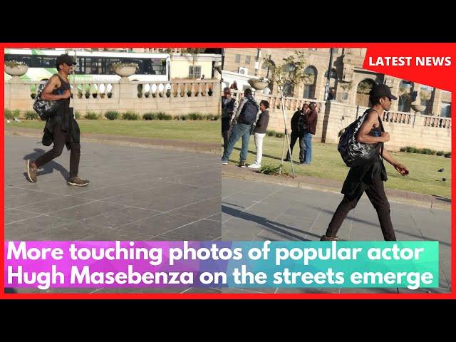 More touching photos of popular actor Hugh Masebenza on the streets emerge – Mzansi reacts