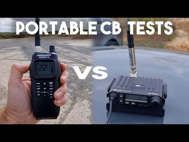 MODERN PORTABLE CB RADIO - PRESIDENT RANDY III vs MIDLAND PORTAPAK 2021 (DIY)