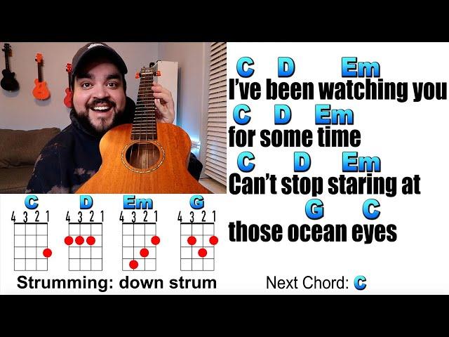 OCEAN EYES - Billie Eilish Ukulele Play Along and Chords