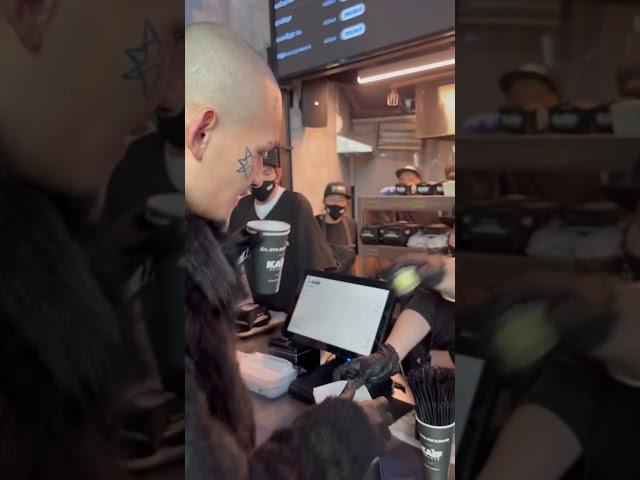 MORGENSHTERN на открытии KAIF BURGER