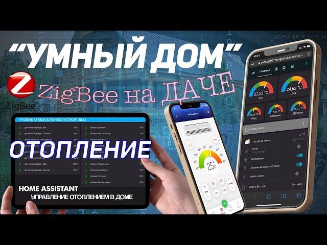 Умный ДОМ-ДАЧА / ОТОПЛЕНИЕ с удаленным управлением / ZigBee устройства на батареях / ЭКОНОМИЯ ГАЗА