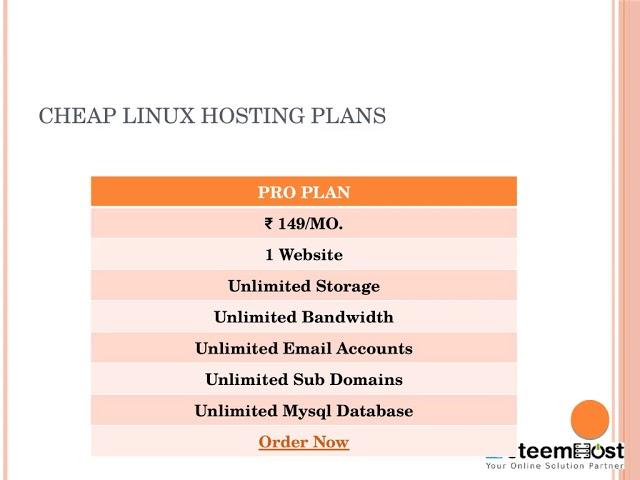 Cheap Linux Hosting Plans in India | Linux Web Hosting Jaipur