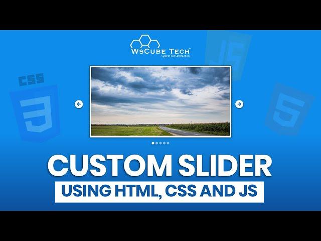 How to Create Image Slider in HTML, CSS & JS - Step by Step | JavaScript Projects