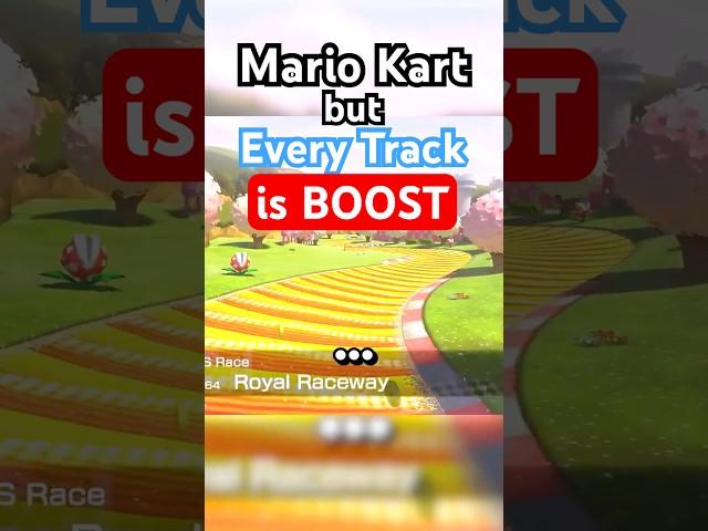 What if Every Track was ALL BOOST? #gaming #mariokart #nintendo #mario #redfalcon