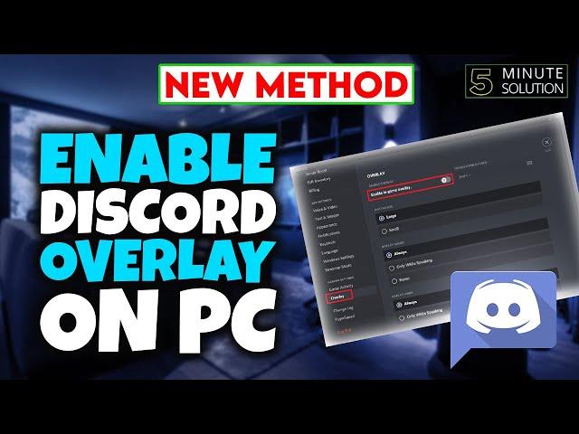 How to enable Discord overlay on pc 2024