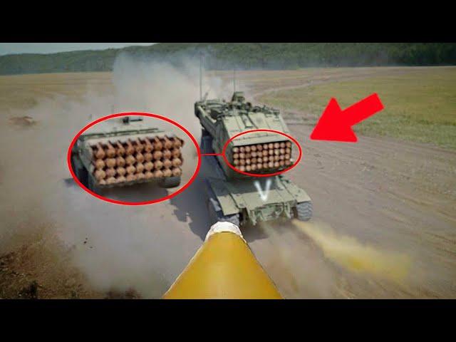 Fully Loaded Russian BM-21 "Grad" System Hit By Kamikaze Drone!