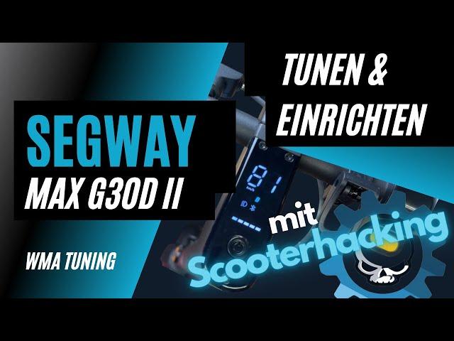 E-Scooter Tuning - Segway Ninebot Max G30D 2 - Tunen mit Scooterhacking App - Bremshebeltrick Test