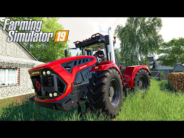 КУПИЛ ОЧЕНЬ БОЛЬШОЙ И МОЩНЫЙ ТРАКТОР В КОЛХОЗ! КИРОВЕЦ К-7М В FARMING SIMULATOR 19