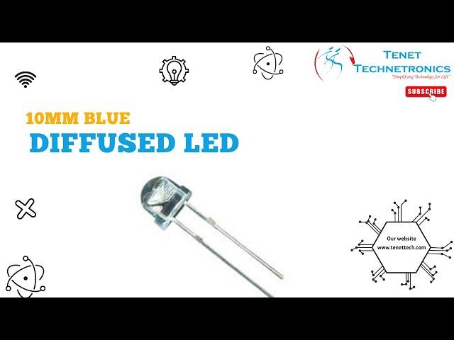 10mm Blue Diffused LED| Tenet Technetronics