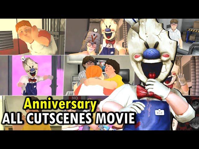 Ice Scream 1 - 8 Anniversary  All Cutscenes *Compilation | Full Movie