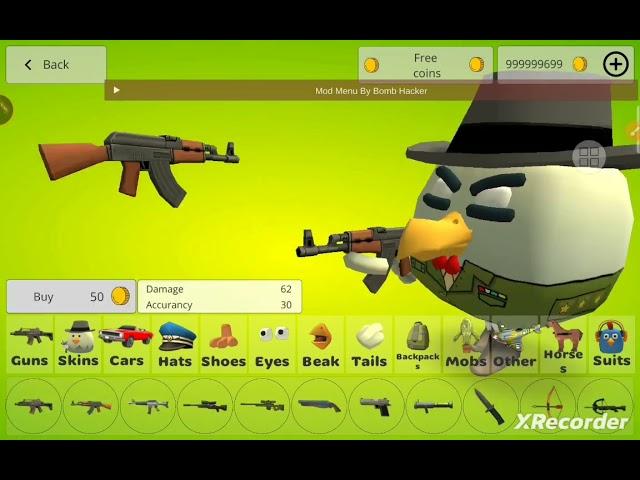 chicken gun mod menu by bomb hacker