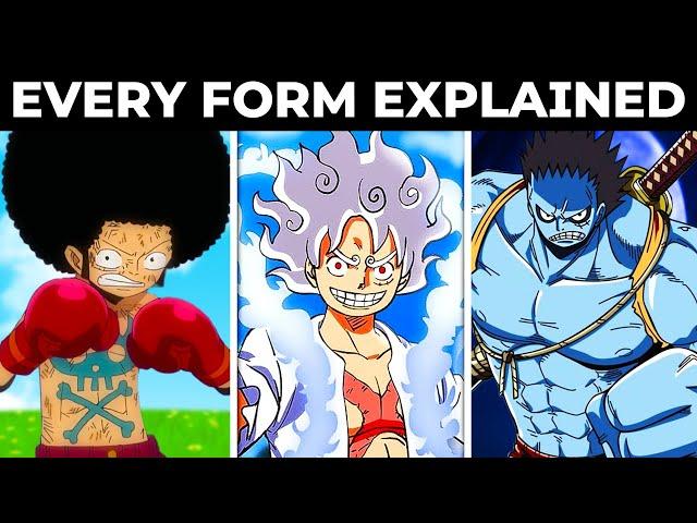 All of Luffy's Forms in One Piece (Sun God, Afro, Nightmare...)