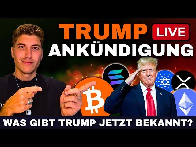  Bitcoin & Crypto Live Trading: Investitions-Ankündigung von Trump!  Das passiert jetzt!