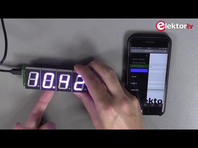 Showcase: Elektor RGB Digit Display with ESP12 wifi Module