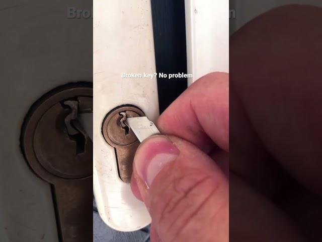 How to remove a broken key in a lock.