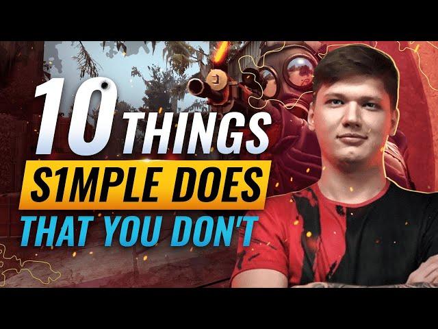 10 TECHNIQUES S1mple Uses That You Probably Don't - CS:GO