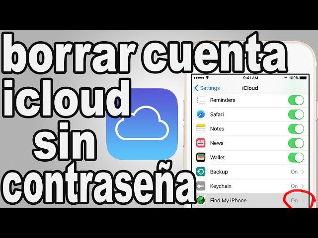   ELIMINAR CUENTA ICLOUD SIN CONTRASEÑA CUALQUIER IPHONE