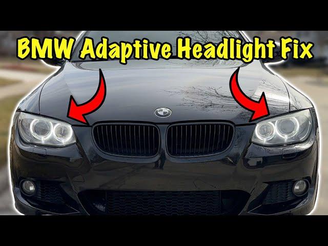 BMW Adaptive Headlights Pointing Down? Here is a FIX!