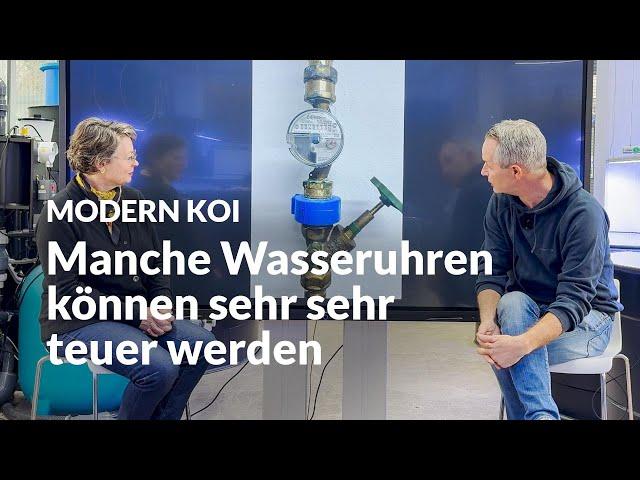 Vorsicht bei Wasseruhren im Permanentwasserzulauf | Modern Koi Blog #7100