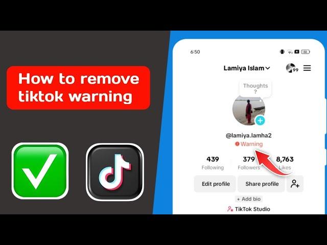 tiktok account warning|how to fix tiktok account warning delete tiktok account warning remove tiktok