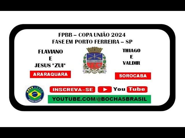 FLAVIANO E JESUS *ZUI* (ARARAQUARA)  X  THIAGO E VALDIR (SOROCABA) - FPBB COPA UNIÃO  2024