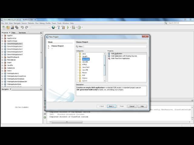 Creating A Simple JSP Web Application in NetBeans