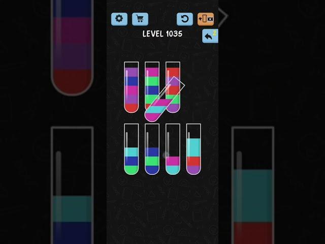 Water Color Sort Level 1035 Walkthrough Solution iOS/Android