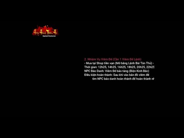 Hướng Dẫn Nhiệm Vụ Cẩm Nang - Cày Cuốc Free Tiền Đồng, Kim Nguyên Bảo