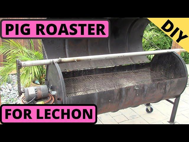 DIY. How to make Portable Pig Roaster For Lechon. With 55 Gallon Steel Drums.