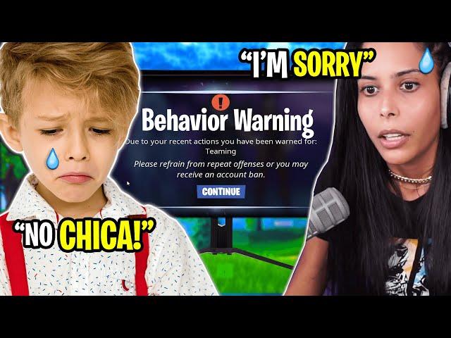 I Got a 6 Year Old BANNED (Fortnite - Battle Royale) Chica