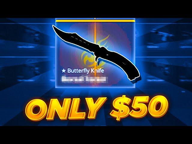 I Unboxed This EXPENSIVE Butterfly Knife For Only $50?! - HELLCASE