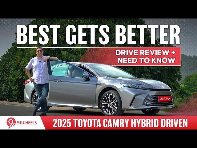 2025 Toyota Camry Hybrid Drive Review : the best gets better! More features, improved safety