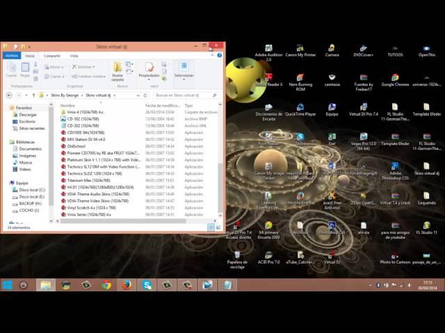 Skin Virtual dj 100 % explicado