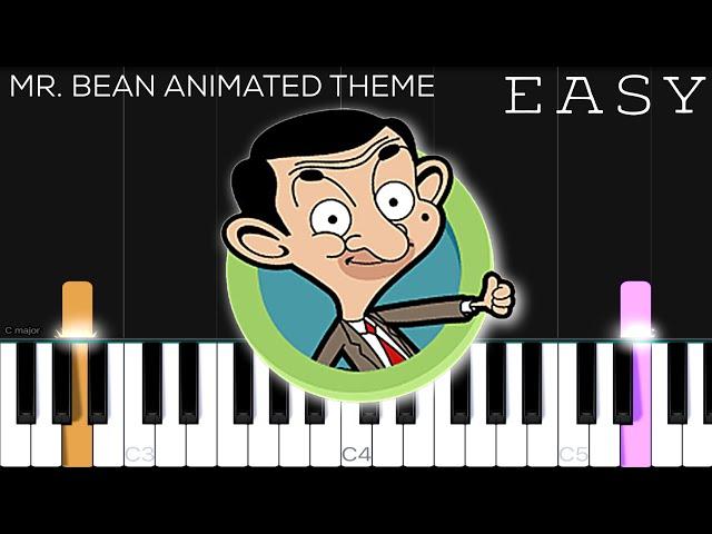 Mr. Bean Animated Theme Song | EASY Piano Tutorial