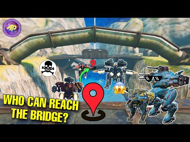  WHICH ROBOTS CAN GO UNDER THE BRIDGE IN WAR ROBOTS CASTLE MAP? || WR ||