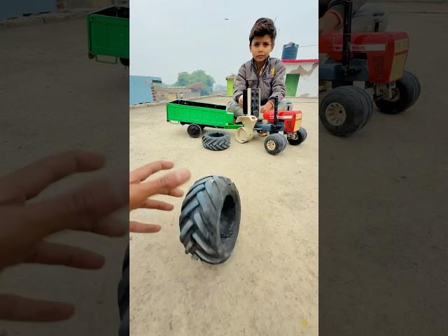 #sawraj 855 #tractor #ka #tyre #bhag #gya #tractor #driver #ko #gussa #aya #minitractor #automobile