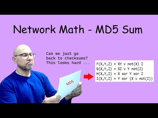 Network Math - Message Digest (MD) 5