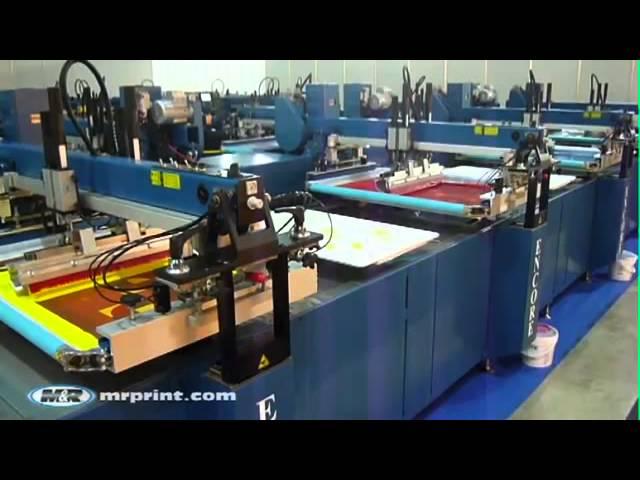 M&R Encore   Oval Automatic Screen Printing Press