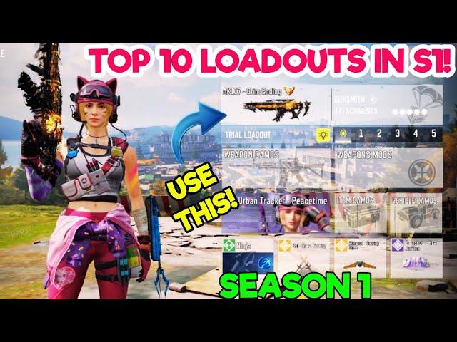 TOP 10 LOADOUTS in "SEASON 1" of Cod Mobile | codm br best gunsmith | codm br best guns | codm br