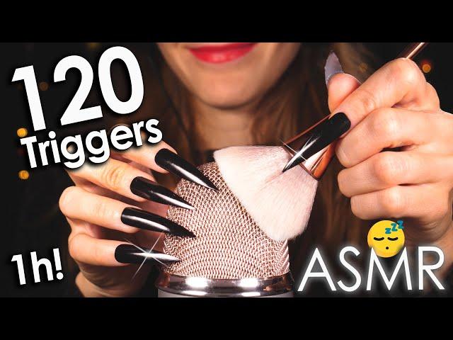 [ASMR] 120 Best Triggers For Sleep & Deep Relaxation  1Hr (No Talking)