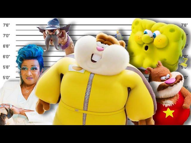 If Sandy Cheeks Movie Characters Were Charged For Their Crimes (Nickelodeon Villains)