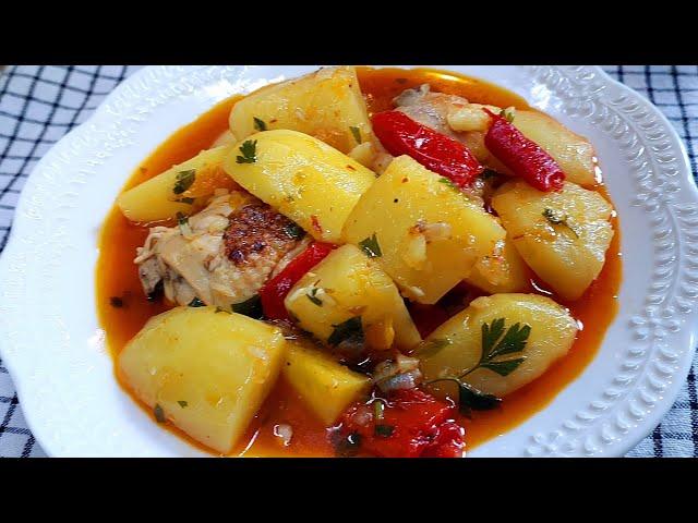 How to make stewed potatoes with chicken 2 times tastier!  Everyone is asking for more 🫶