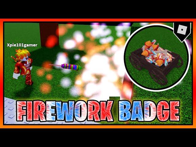 How to get the "FIREWORK" BADGE + FIREWORK ABILITY in ABILITY WARS || Roblox