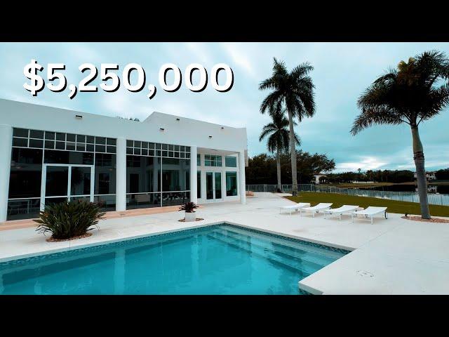 INSIDE A $5,250,000 LUXURY 5 BEDROOM WATERFRONT MANSION | HOME TOUR | SOUTH FLORIDA REALTOR