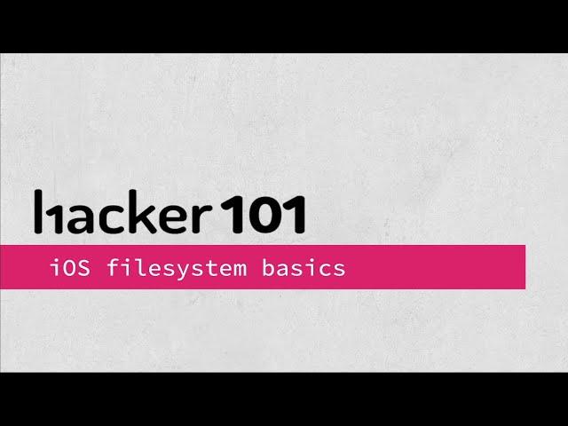 iOS Hacking - Filesystem Basics