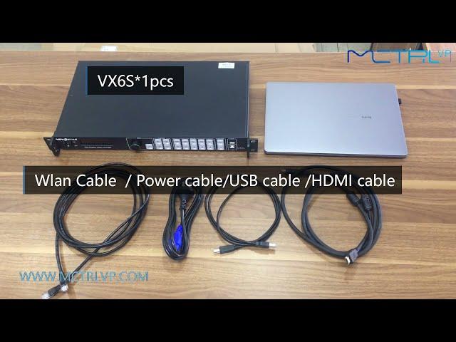 How to connect the hardware and software of the LED display through Novastar VX4S/VX4S-N/VX6S